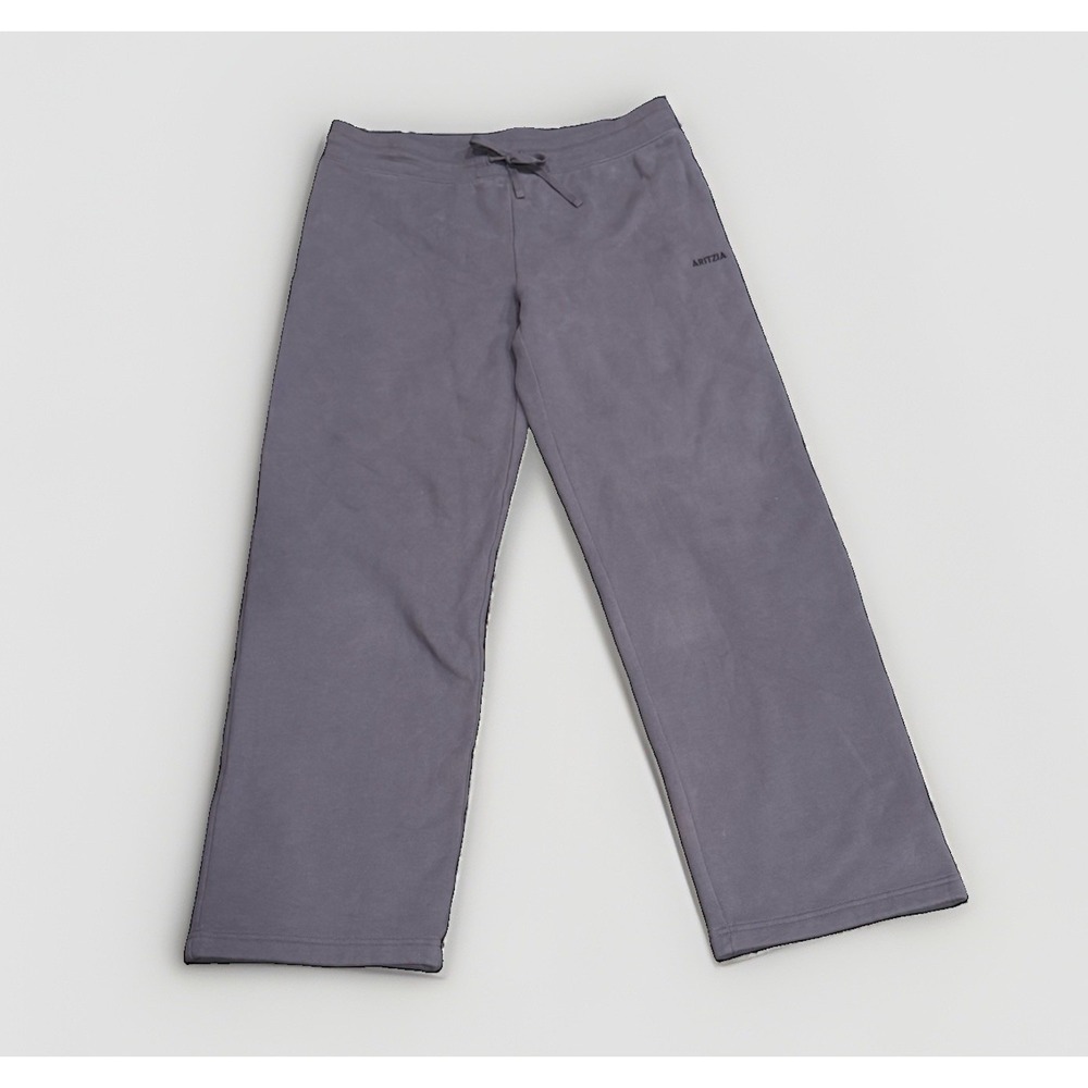 Aritzia Sweat Fleece Pants Women LARGE Perfect Fit Wide Leg Lounge Vintage Gray‎